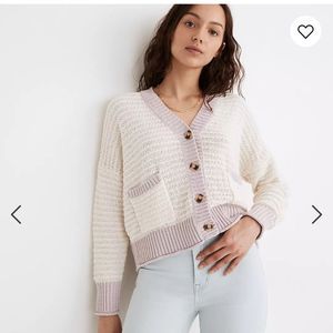 Madewell Seabrook Cardigan Colorblock Size Large